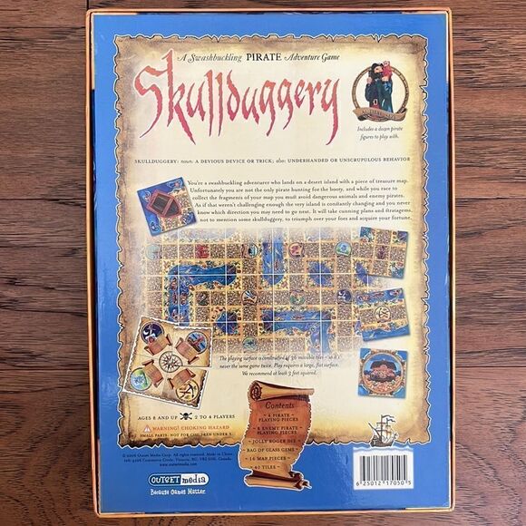 Skullduggery.  A swashbuckling pirate adventure game.  Ages 8 & up.  2-4 players - Picture 2 of 6